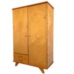 Vintage kledingkast meidenkast deens design mid-century, Huis en Inrichting, Kasten | Kledingkasten, Ophalen, Gebruikt, 100 tot 150 cm