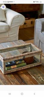 GEZOCHT Riviera Maison Rustic Rattan French Glass Box, Ophalen of Verzenden, Zo goed als nieuw