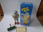 Oude blikken Schylling Space Man Robot met Doos, jr'90s, Ophalen of Verzenden, Zo goed als nieuw