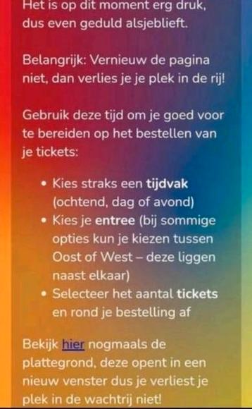 4 middag/avond tickets gezocht beschikbaar voor biedingen