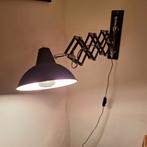 Vintage Scharnier Leeslamp, Ophalen of Verzenden, Gebruikt, Metaal, Vintage