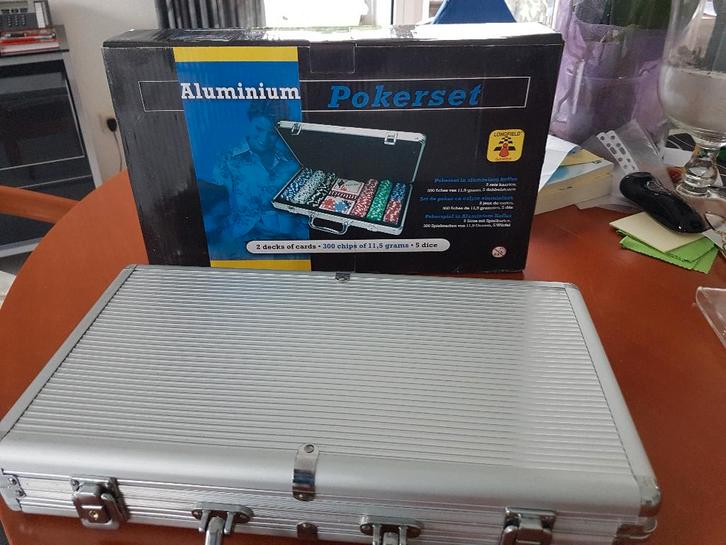 Aluminium koffers met Pokerspelen, Hobby en Vrije tijd, Gezelschapsspellen | Kaartspellen, Nieuw, Ophalen