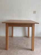 Houten vierkante tafel, Huis en Inrichting, Ophalen, Gebruikt, 50 tot 100 cm, Vierkant