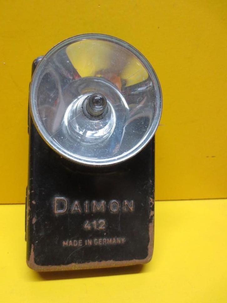 Zaklamp plat Oud Vintage, Verzamelen, Militaria | Algemeen, Landmacht, Overige typen, Nederland, Ophalen of Verzenden