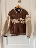 Baseball jasje dames, Bruin, Maat 36 (S), Gedragen, Bershka