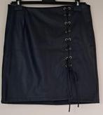 Imitatie leren rok., Kleding | Dames, Rokken, Zwart, Maat 46/48 (XL) of groter, Ophalen of Verzenden, Zo goed als nieuw