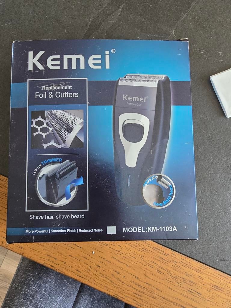 Kemei KM-1103A Scheerapparaat met Pop-up Trimmer, Ophalen of Verzenden, Nieuw, Tondeuse