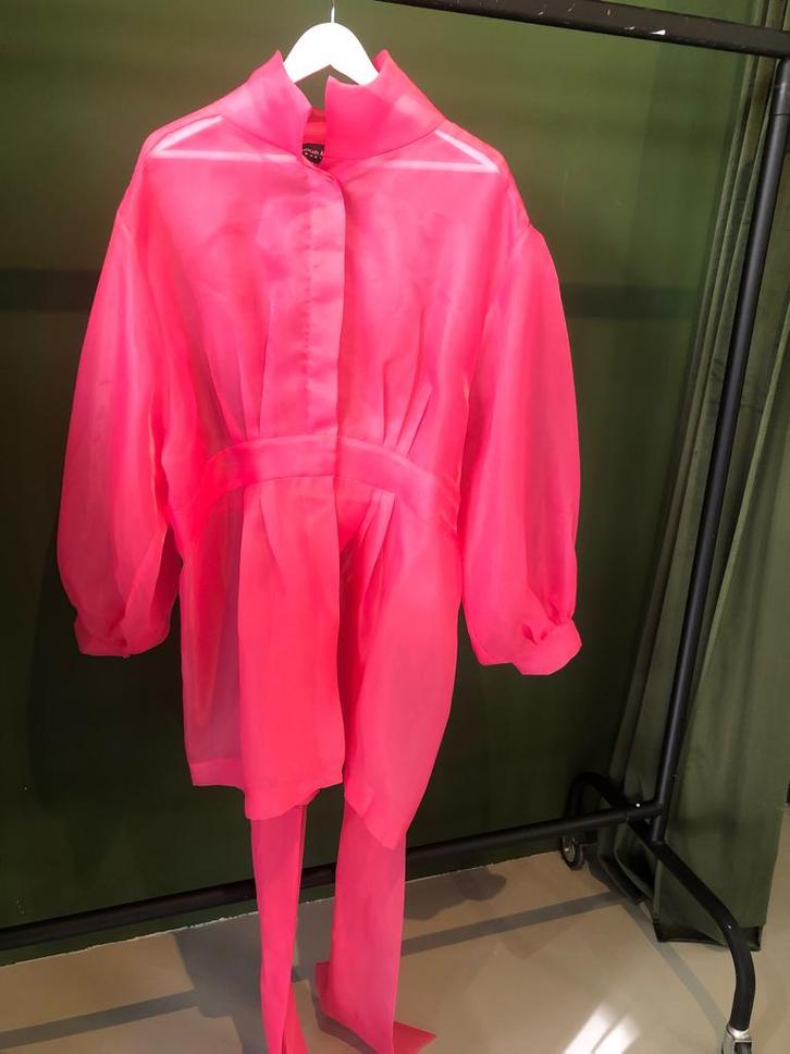 MART VISSER (feest)jurk, Kleding | Dames, Jurken, Zo goed als nieuw, Maat 46/48 (XL) of groter, Roze, Boven de knie, Ophalen of Verzenden