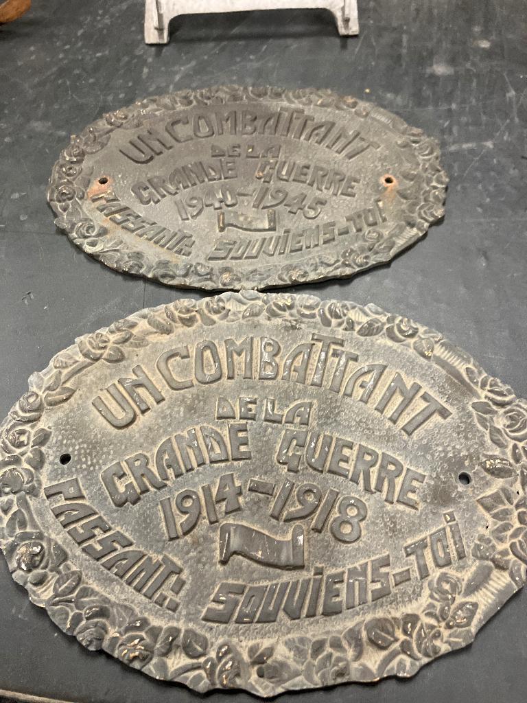 Bronzen plaquette ww1 ww2, Ophalen, Landmacht, Duitsland