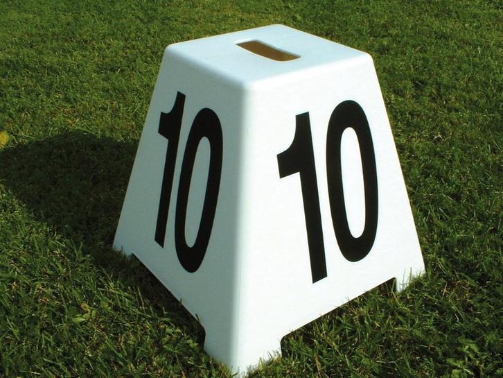 Hindernisnummer set kegels., Dieren en Toebehoren, Paarden en Pony's | Overige Paardenspullen, Nieuw, Springen, Ophalen of Verzenden