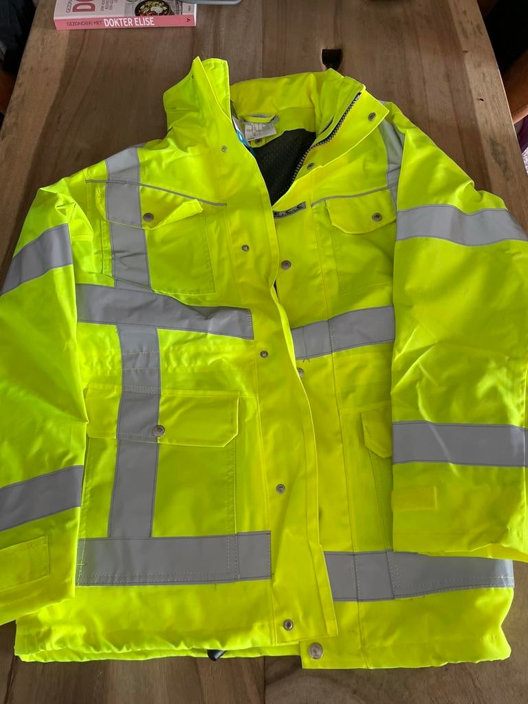 HYDROWEAR PARKA FRANEKER 04026005 FLUO GEEL Maat L, Tuin en Terras, Werkkleding, Ophalen of Verzenden, Nieuw, Jas