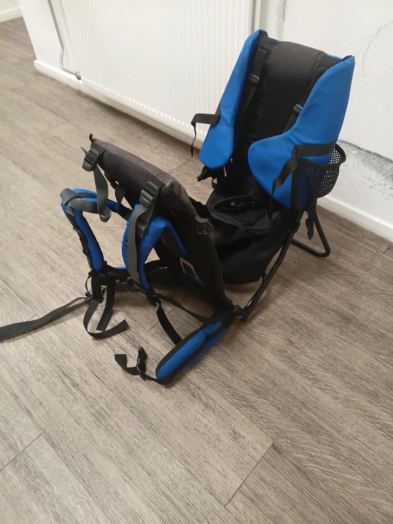 Deuter zit comfort kids in goed net staat zwart blauw, Ophalen of Verzenden, Zo goed als nieuw, Rug, Overige merken
