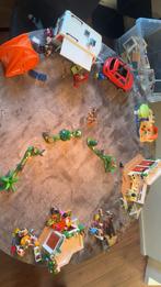 Playmobil camping + caravan + diertjes + strand, Ophalen, Zo goed als nieuw