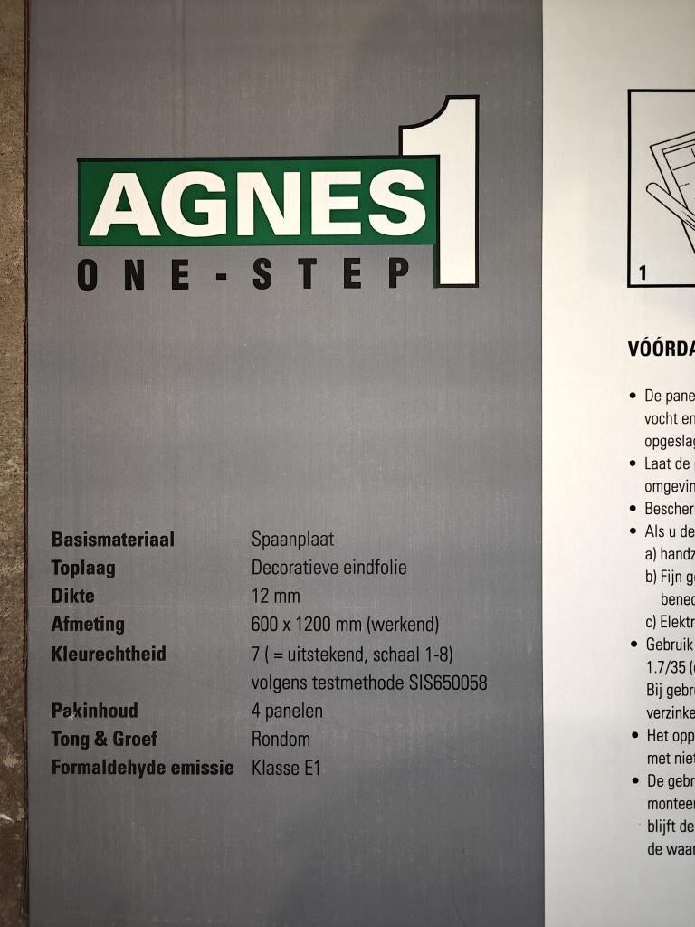 Agnes One-Step Plafondplaten - Wit Stuc - 10,8 m² (Nieuw), Doe-het-zelf en Verbouw, Platen en Panelen, Ophalen, Nieuw, Overige materialen