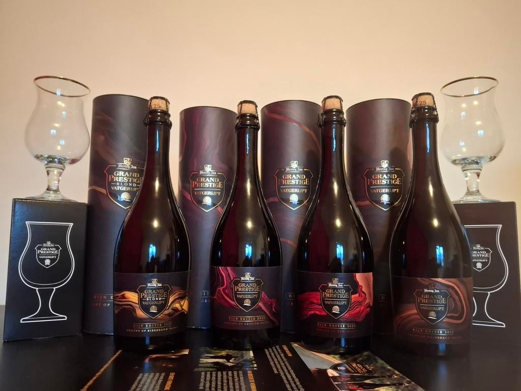 Hertog Jan Grand Prestige Vatgerijpt 2025 Rijn editie, Verzamelen, Biermerken, Ophalen of Verzenden, Nieuw, Flesje(s), Hertog Jan