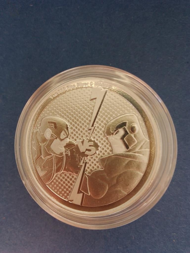 Marvel villains captain America vs thanos 1 oz zilver, Ophalen of Verzenden, Zilver