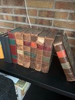 Oude boeken met lederen kaft, Antiek en Kunst, Antiek | Boeken en Bijbels, Ophalen of Verzenden