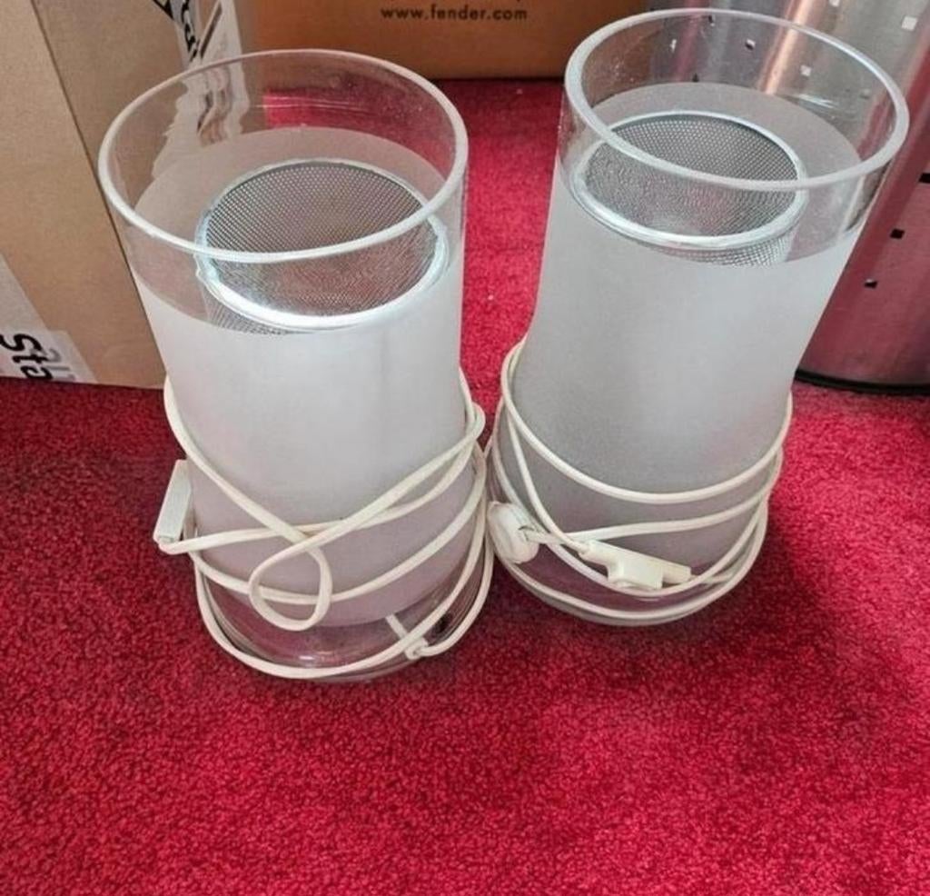 Set tafellamp zonder lichtbron., Ophalen of Verzenden, Overige materialen, Minder dan 25 cm