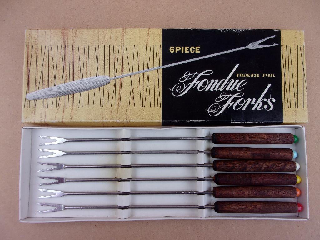 6 Fondue Vorken in Doos  (NOG NIEUW), Ophalen of Verzenden