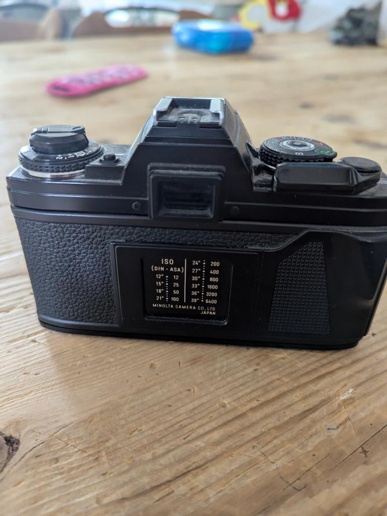 minolta fotocamera analoog, Audio, Tv en Foto, Fotocamera's Analoog, Ophalen, Gebruikt, Spiegelreflex, Minolta