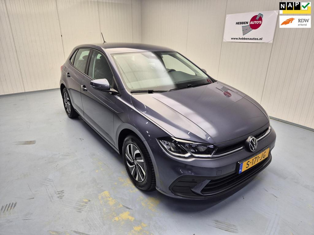 Volkswagen Polo 1.0 TSI Life Navi Apple/car play Airco Cruis, Auto's, Voorwielaandrijving, Stof, Gebruikt, 49 €/maand