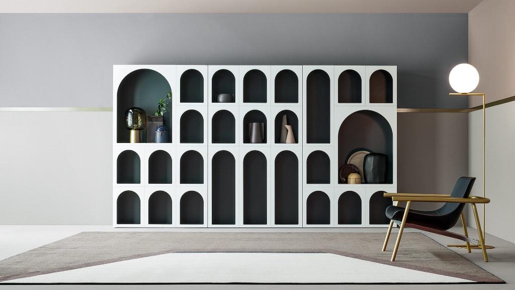 Bonaldo Cabinet Curiosité kast boekenkast NIEUW -75% korting, Waterstad 23, 100 tot 150 cm, High-end Furniture, Nieuw