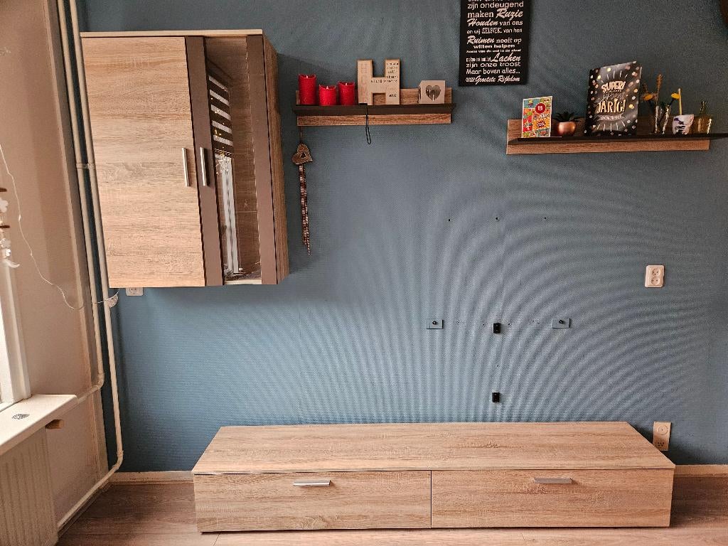 Tv meubel 3delig, Ophalen, Zo goed als nieuw, 200 cm of meer, 150 tot 200 cm