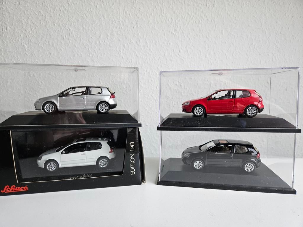 4 stuks Modellauto Golf 5 Schuco 1:43 NIEUW!, Hobby en Vrije tijd, Modelauto's | 1:43, Ophalen of Verzenden, Nieuw, Auto, Schuco