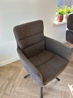 6x Pronto Cavaletta eetkamerstoelen (3x cognac, 3x antraciet, Ophalen, Overige kleuren, Zo goed als nieuw, Stof