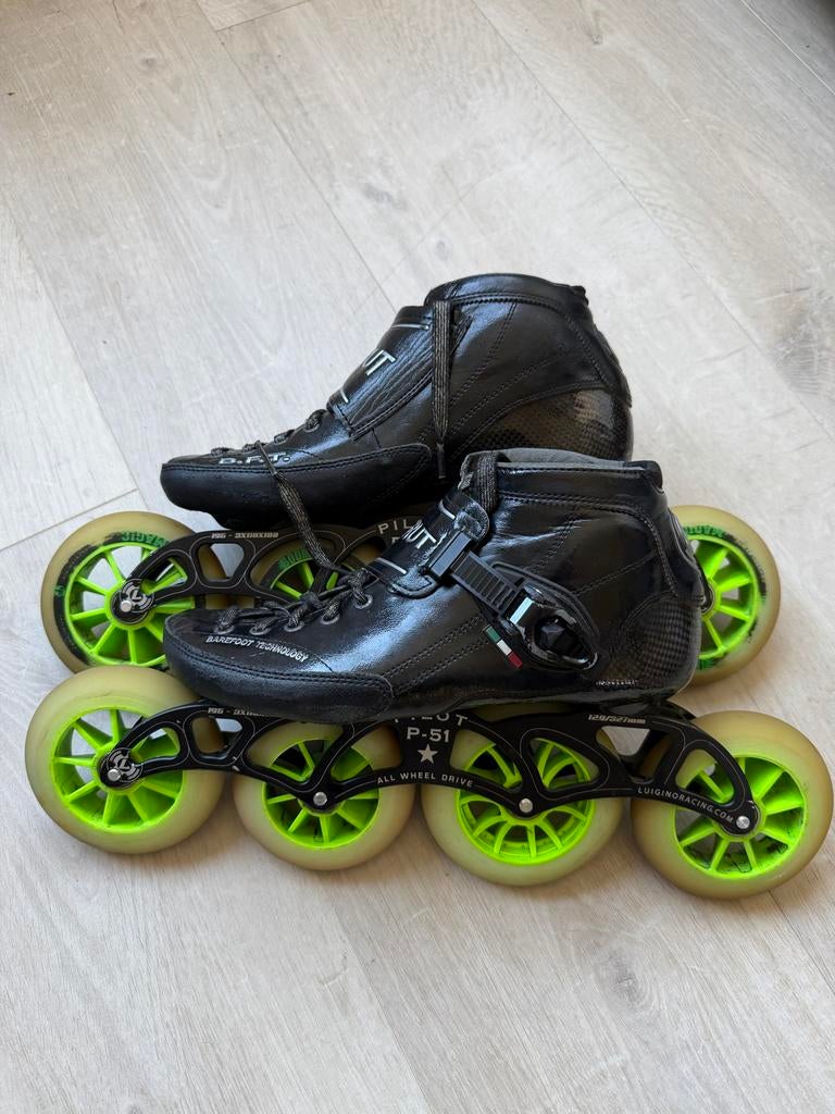 Luigino skeelers (41) Strut/Pilot Striker 3x110/1x100, Ophalen of Verzenden, Gebruikt, Inline skates 4 wielen