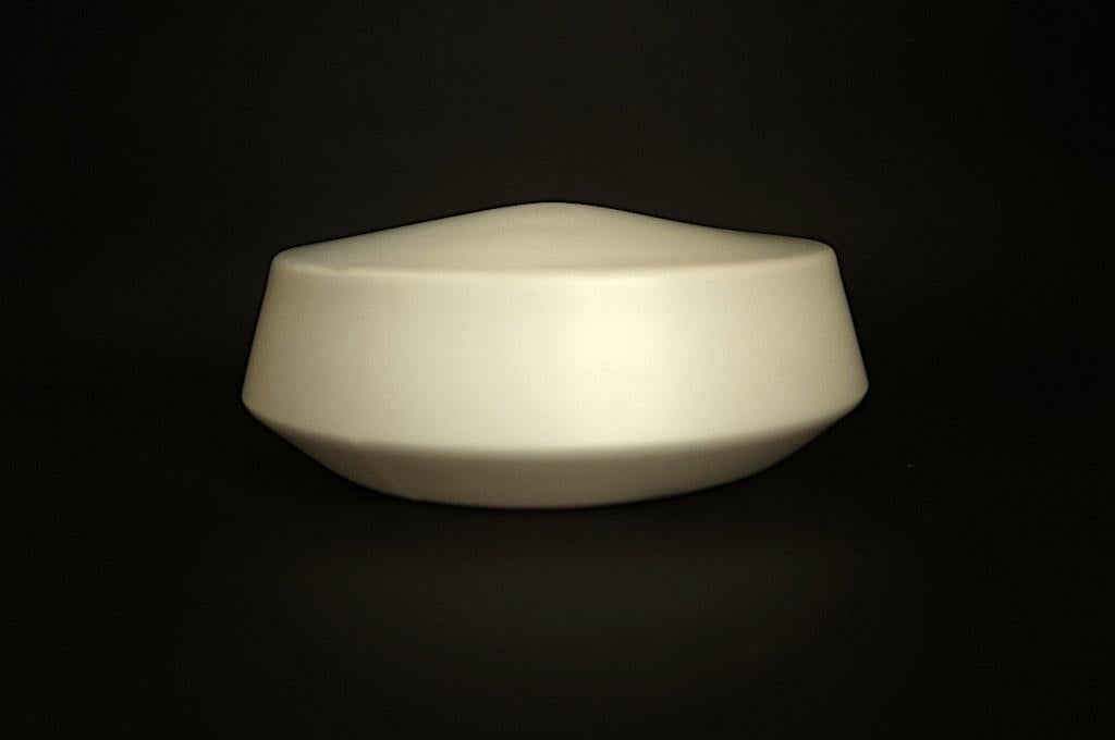 vintage plafondlamp rzb 1-1012 only glass mat bauhaus stijl., Ophalen of Verzenden, Gebruikt, Glas, Vintage design