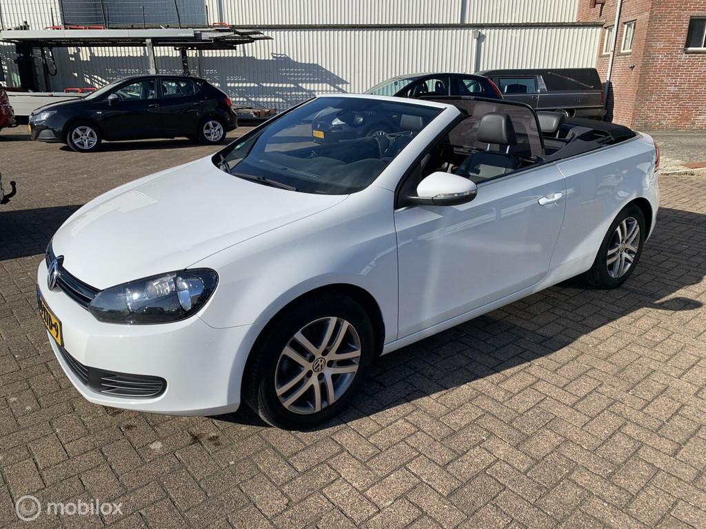 Volkswagen Golf 1.2 TSI Highline NW Cabriolet dak APK 03'27, Auto's, Voorwielaandrijving, 4 cilinders, Cabriolet, Wit