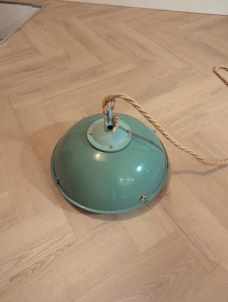 Scheepslamp groen, Ophalen, Zo goed als nieuw, Metaal, 75 cm of meer
