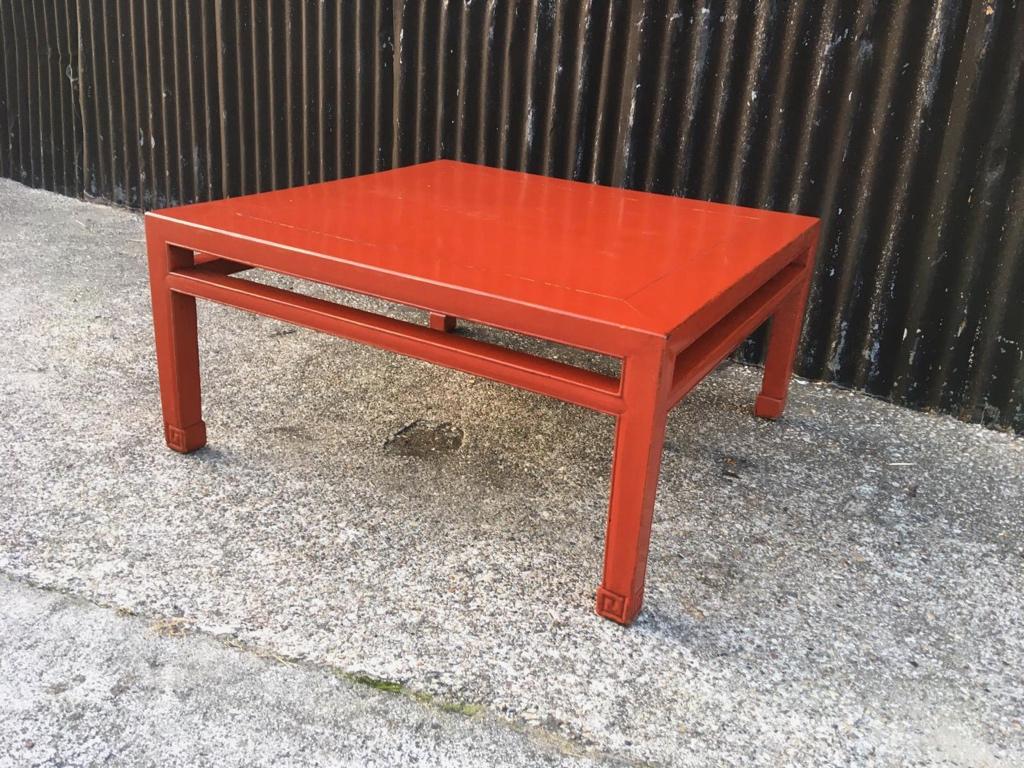 Chinees rode salontafel chinese tafel houtsnijwerk poten, Ophalen of Verzenden