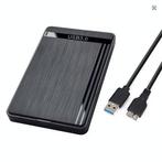 2,5 inch SATA Harde Schijf Behuizing USB 3.0- USB C *KOOPJE*, HDD, Nieuw, Desktop, Iedere grote 2,5 inch HDD tot 9MM dik