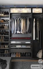 IKEA PAX zwart bruin 100x58x236cm, Ophalen, 200 cm of meer, Met klep(pen), 50 tot 100 cm