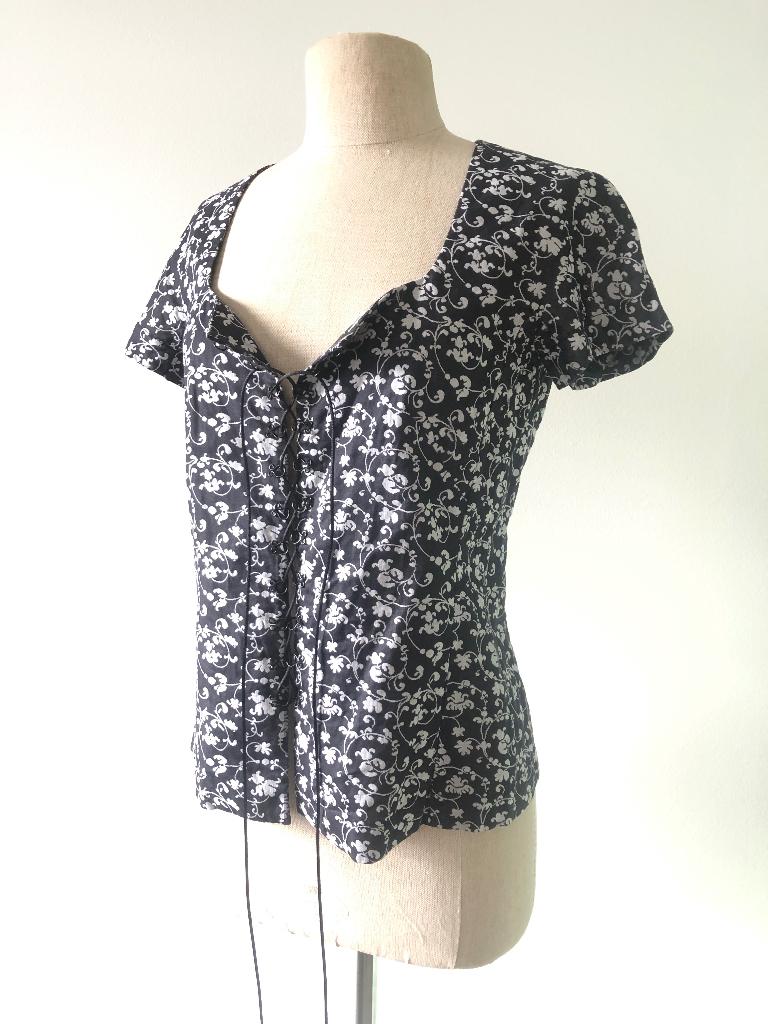 Andre Renard rijgveter bloesje - S - new!, Kleding | Dames, Tops, André Renard, Zwart, Nieuw, Ophalen of Verzenden