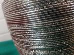 -	Bloempot zilverkleurig ,aardewerk, Ophalen of Verzenden, 'T Olde Gre-j, Info@toldegrej.nl, Endepoelstraat 20f Didam