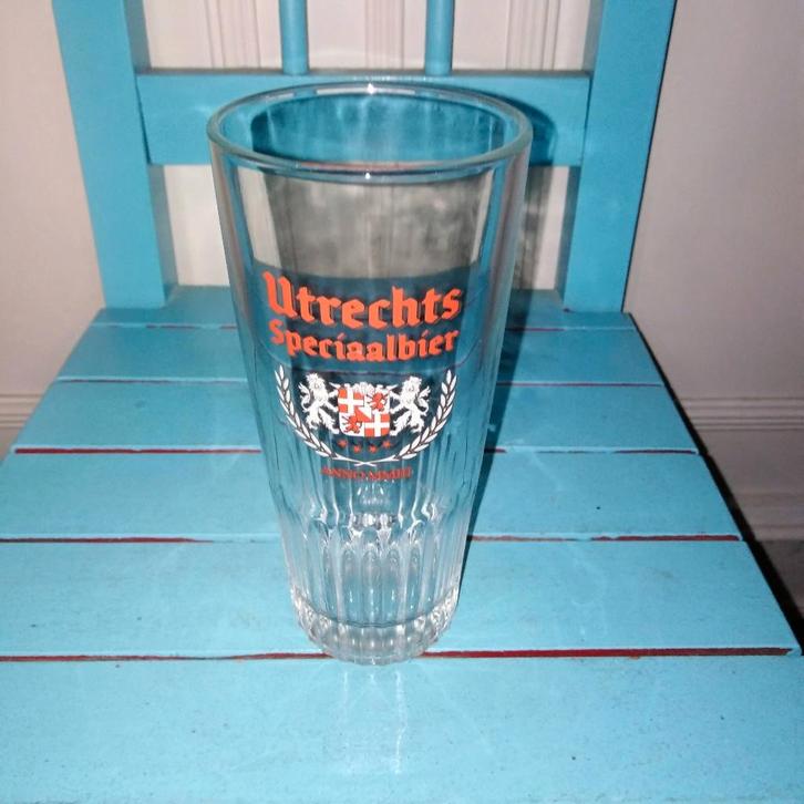 Bierglas Utrechts speciaalbier, Verzamelen, Biermerken, Gebruikt, Glas of Glazen, Overige merken, Ophalen