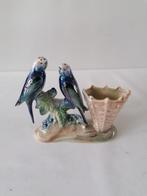 JEMA HOLLAND keramiek plantenbakje met 2 parkieten izgst, Ophalen of Verzenden