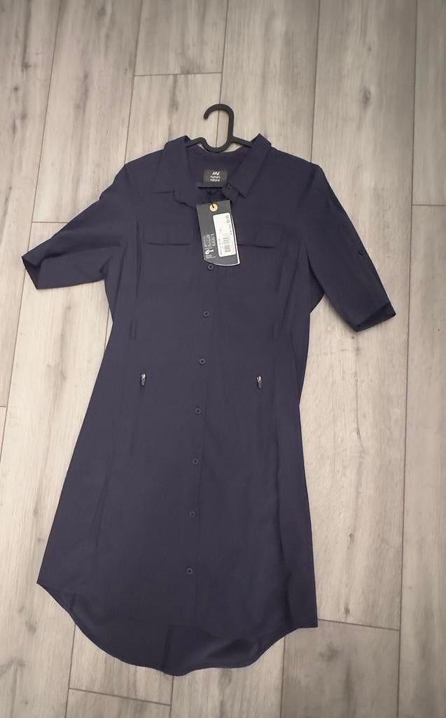 Blauwe zomer travel jurk, Maat 38/40 (M), Blauw, Ophalen of Verzenden, Zo goed als nieuw