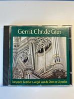 Cd Gerrit de Gier orgel Dom Utrecht, Gebruikt, Met libretto, Overige typen, Ophalen of Verzenden