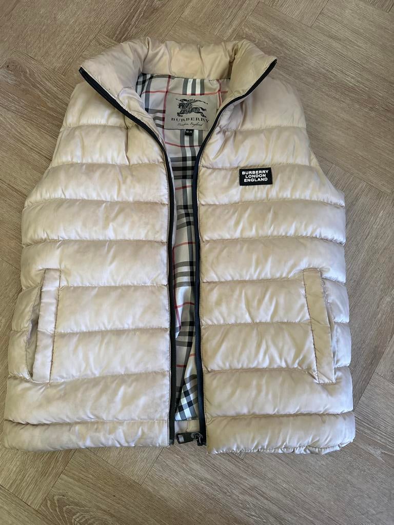 Burberry Bodywarmer Kinderen - Beige, Maat 10-11 Jaar, Ophalen of Verzenden, Zo goed als nieuw, Jongen of Meisje