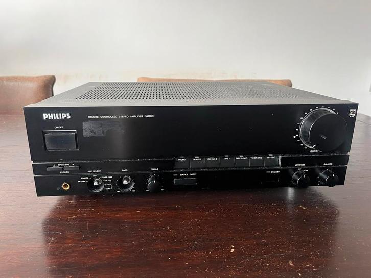 Philips versterker FA890 (voor onderdelen), Audio, Tv en Foto, Versterkers en Receivers, Gebruikt, Stereo, 120 watt of meer, Overige merken