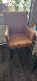 Comfortabele eetkamerstoel / bureaustoel - Cognac, Ophalen, Modern, Comfortabel, Bruin, Zo goed als nieuw
