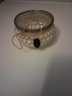 Riverdale Kandelaar Glas met Touw en Label, Ophalen, Overige materialen, Gebruikt, Grijs