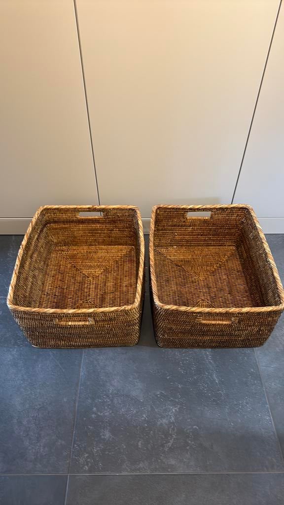 Birma rieten mand, Ophalen of Verzenden, Zo goed als nieuw, Rechthoekig, Riet