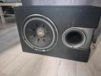JBL Subwoofer 272 RMS met Crunch Versterker en Kabels, Ophalen, Gebruikt