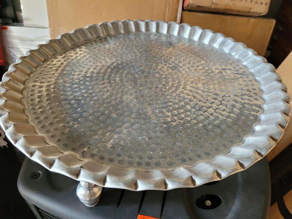 Diverse woonaccessoires: poef en dienblad, Ophalen of Verzenden, Zo goed als nieuw