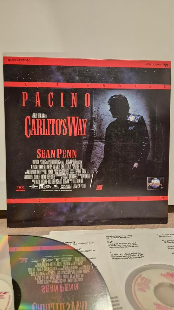 Carlito's Way THX Laserdisc, Cd's en Dvd's, Dvd's | Thrillers en Misdaad, Vanaf 16 jaar, Ophalen of Verzenden, Zo goed als nieuw